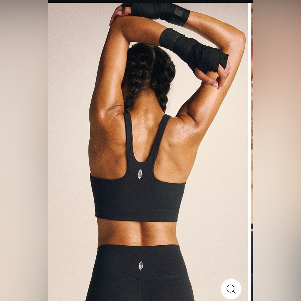 Free People Black Sports Bra